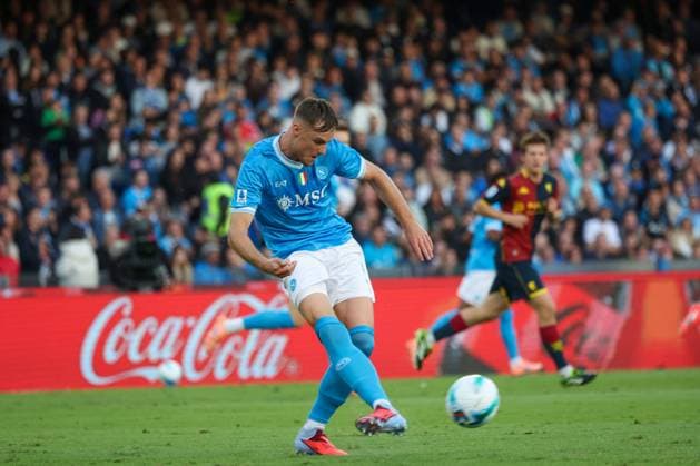 Serie A football match - 2025 26 Napoli vs Genoa Sam Baukema of SSC Napoli During the 2025 26 Italian Serie A football match between SSC Napoli and Genoa on October 5, 2025, at the Diego Armando Maradona Stadium in Naples. Pictured: NAPOLI stadio Diego Armando Maradona CAMPANIA ITALIA Copyright: xFABIOxSASSOxFabioxSassox Napoli Genoa2025_10_05Fabio Sasso7247