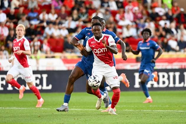 AS Monaco FC v OGC Nice - Ligue 1 McDonald s 2025 2026 09 Folarin BALOGUN (asm) during the Ligue 1 McDonald s match between Monaco and Nice at Stade Louis II on October 5, 2025 in Monaco, Monaco. Monaco Monaco  Copyright: xFEPx 776348155