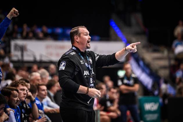 Misha Kaufmann TVB Stuttgart, Coach GER, TVB 1898 Stuttgart MT Melsungen, DAIKIN HBL, Handball, Bundesliga, Matchday 7, Season 2025 2026, 05 10 2025 GER, TVB 1898 Stuttgart Frisch Auf Goeppingen, DAIKIN HBL, Handball, Bundesliga, Matchday 7, Season 2025 2026, 05 10 2025 Stuttgart Copyright: xSandyxDinkelackerx EP_SDR