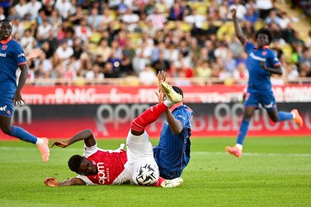 AS Monaco FC v OGC Nice - Ligue 1 McDonald s 2025 2026 09 Folarin BALOGUN (asm) during the Ligue 1 McDonald s match between Monaco and Nice at Stade Louis II on October 5, 2025 in Monaco, Monaco. Monaco Monaco  Copyright: xFEPx 776348155
