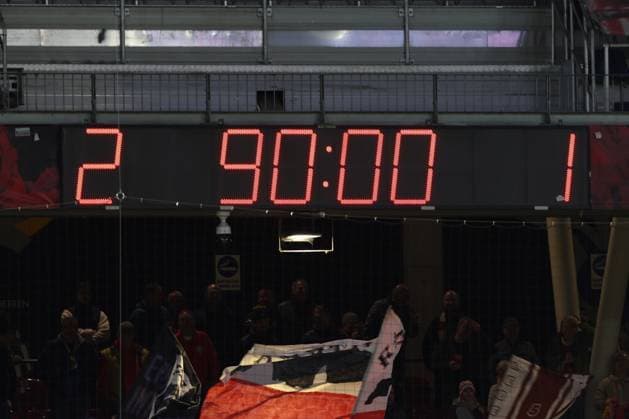 SOCCER - BL, RBS vs Rapid SALZBURG,AUSTRIA,05.OCT.25 - SOCCER - ADMIRAL Bundesliga, Red Bull Salzburg vs SK Rapid Wien. Image shows the score board.  GEPAxpictures xMathiasxMandl