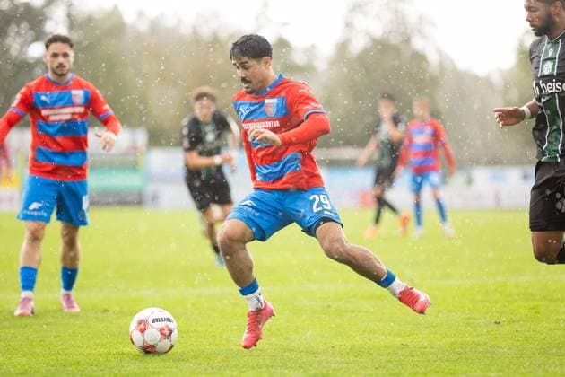 Soccer I Men I Season 2025 2026 I Regionalliga Nord I 13 Matchday I SV Drochtersen Assel Hannover 96 II I 05 10 2025 Robin Kölle 44, SV Drochtersen Assel , Allah Aid Hamid 29, SV Drochtersen Assel Drochtersen Kehdinger Stadion Niedersachsen Germany Copyright: xLobeca JörgxStruwex