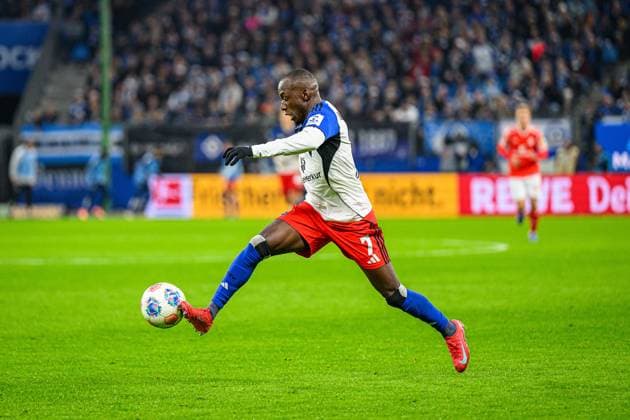 Soccer I Men I Season 2025 2026 I Bundesliga I 6 Matchday I Hamburger SV 1 FSV Mainz 05 I 05 10 2025 Jean Luc DompÃ 7, Hamburger SV Hamburg Volksparkstadion Hamburg Germany Copyright: xLobecax xHenningxRohlfsx