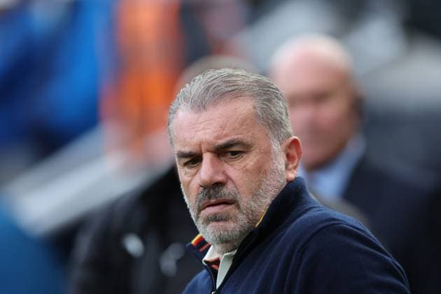 Newcastle Upon Tyne, England, 5th October 2025. Ange Postecoglou manager of Nottingham Forest during the Newcastle United vs Nottingham Forest Premier League match at St. James Park, Newcastle Upon Tyne. Picture credit should read: Nigel Roddis Sportimage EDITORIAL USE ONLY. No use with unauthorised audio, video, data, fixture lists, club league logos or live services. Online in-match use limited to 120 images, no video emulation. No use in betting, games or single club league player publications. SPI_038_NR_NEWC_NOTT SPI-4199-0038