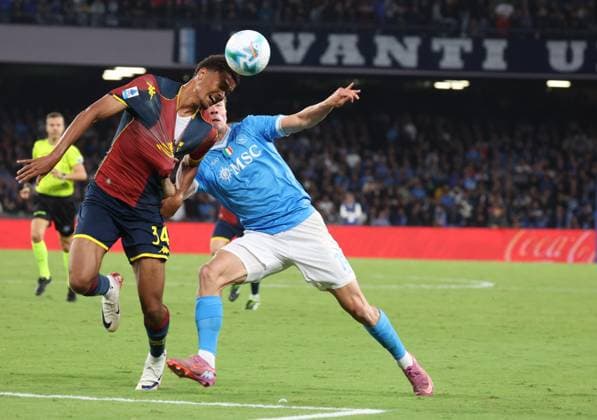 Serie A football match - 2025 26 Napoli vs Genoa Sebastian Otoa of FC Genoa During the 2025 26 Italian Serie A football match between SSC Napoli and Genoa on October 5, 2025, at the Diego Armando Maradona Stadium in Naples. Pictured: NAPOLI stadio Diego Armando Maradona CAMPANIA ITALIA Copyright: xFABIOxSASSOxFabioxSassox Napoli Genoa2025_10_05Fabio Sasso7484