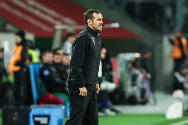 Sport, Football, Bundesliga Season 2025 2026 6 Matchday Borussia Mönchengladbach SC Freiburg 05 10 2025, BORUSSIA PARK Julian Schuster Coach SC Freiburg Mönchengladbach BORUSSIA PARK North Rhine-Westphalia Germany