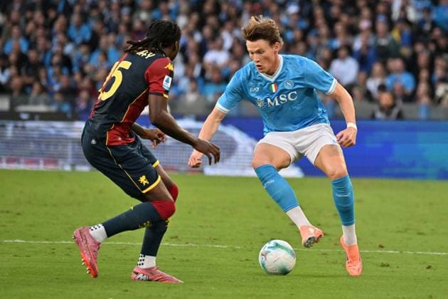 Foto IPP Felice De Martino Napoli 05 10 2025 Calcio Campionato serie A 2025-2026 Napoli - Genoa Nella foto: Scott McTominay Italy Photo Press World Copyright Napoli italy Italia ITALY  Copyright: xR4924_italyphotopressx