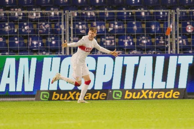 Goal for 2 1 by Jordan Majchrzak VfB Stuttgart II, 30 GER, TSG 1899 Hoffenheim II vs VfB Stuttgart II, Football, 3 Liga, Matchday 10, Season 2025 2026, 05 10 2025 DFL DFB REGULATIONS PROHIBIT ANY USE OF PHOTOGRAPHS as IMAGE SEQUENCES and or QUASI VIDEO GER,TSG 1899 Hoffenheim II vs VfB Stuttgart II, Football, 3 Liga, Matchday 10, Season 2025 2026, 05 10 2025 Hoffenheim Copyright: xEibner-Pressefoto JoergxHirschx EP_JHH