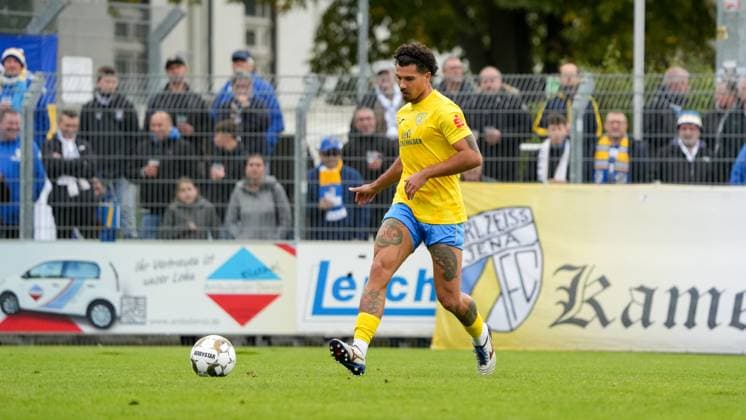 Soccer, Men, Season 2025 2026, Regionalliga Nordost, Matchday 11, FSV 63 Luckenwalde vs FC Carl Zeiss Jena, Saturday 05 10 2025, Werner Seelenbinder Stadion Luckenwalde, In the picture Andreas Pollasch Luckenwalde Brandenburg Germany