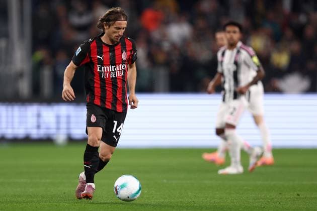 Juventus Fc - Ac Milan Luka Modric of Ac Milan in action during the Serie A match beetween Juventus Fc and Ac Milan at Allianz Stadium on October 5, 2025 in Turin, Italy . Torino Allianz Stadium Italy Copyright: xMarcoxCanonierox