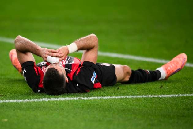 Juventus FC v AC Milan - Serie A Santiago Gimenez of AC Milan looks dejected during the Serie A football match between Juventus FC and AC Milan. Turin Italy Copyright: xNicolòxCampox