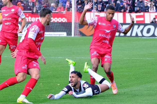 2025 - BRACK Super League- Fc Winterthur vs Lugano - Hicham Mahou Winterthur Schützenwiese Zürich Schweiz Copyright: xSergioxBrunettix
