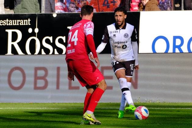 2025 - BRACK Super League- Fc Winterthur vs Lugano - Hicham Mahou Winterthur Schützenwiese Zürich Schweiz Copyright: xSergioxBrunettix