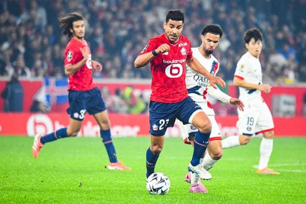 FOOTBALL : Lille OSC vs Paris SG - Ligue 1 - JournÃ e 7 - 05 10 2025 Benjamin Andre (Lille OSC) LilleFrance  Copyright: xBaptistexAutissierx