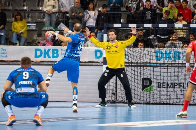 Handball I Men I Season 2025 2026 I Bundesliga I 7 Matchday I TVB Stuttgart MT Melsungen I 05 10 2025 Kristof Palasics 32, MT Melsungen Stuttgart Porsche Arena Baden Württemberg Germany Copyright: xLobeca MaxxPetershansx
