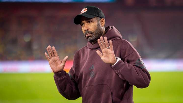 Duesseldorf, Germany. 03rd Oct 2025. Trainer Daniel Thioune (F95) Fortuna Düsseldorf - 1. FC Nürnberg 03.10.2025 *** Duesseldorf, Germany 03rd Oct 2025 Coach Daniel Thioune F95 Fortuna Düsseldorf 1 FC Nürnberg 03 10 2025