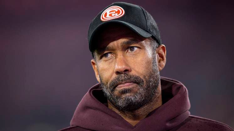 Duesseldorf, Germany. 03rd Oct 2025. Trainer Daniel Thioune (F95) Fortuna Düsseldorf - 1. FC Nürnberg 03.10.2025 *** Duesseldorf, Germany 03rd Oct 2025 Coach Daniel Thioune F95 Fortuna Düsseldorf 1 FC Nürnberg 03 10 2025
