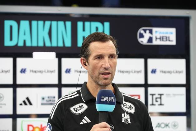 05 10 2025, xtgx, Handball Sport Verein SC Magdeburg v l Torsten Jansen Hamburg, Trainer Portrait, Portraet, Einzelbild Dyn Interview Hamburg