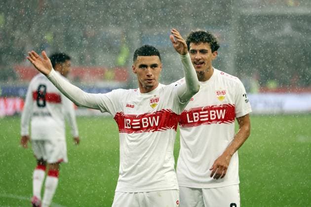 05 10 25 VfB Stuttgart 1 FC Heidenheim Germany, Stuttgart, 05 10 2025, Football, Bundesliga, VfB Stuttgart 1 FC Heidenheim Bilal El Khannouss VfB Stuttgart Jubel Tor 1 0 El Khannouss