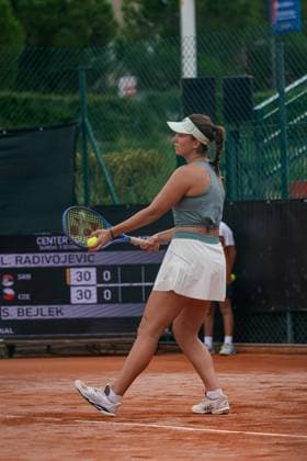 TENNIS - Internazionali di Tennis - WTA125 Women - Internazionali di Calabria WTA, Tennis Damen 125 Final Singular Lola Radivojevic (SBR) vs Sara Bejlek (CZE) during the Internazionali di Calabria 2025 WTA 125 tennis match at Chiappetta Village, Rende (Cosenza), Italy. Rende (CS) Italy  Copyright: xIPAxSport ABACAx