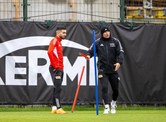Soccer, Men, Season 2025 2026, 1 Bundesliga, 1 FC Union Berlin, Training, v l Livan Burcu 1 FC Union Berlin , Athletics coach Martin Krüger 1 FC Union , 06 10 2025, Copyright: xMatthiasxKochx