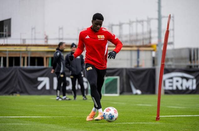 Soccer, Men, Season 2025 2026, 1 Bundesliga, 1 FC Union Berlin, Training, Oluwaseun Ogbemudia 1 FC Union Berlin , 06 10 2025, Copyright: xMatthiasxKochx