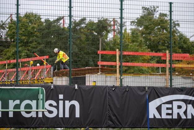 Soccer, Men, Season 2025 2026, 1 Bundesliga, 1 FC Union Berlin, Training, Construction site for the parking garage between Stadion An der Alten Försterei and training ground, 06 10 2025, Copyright: xMatthiasxKochx