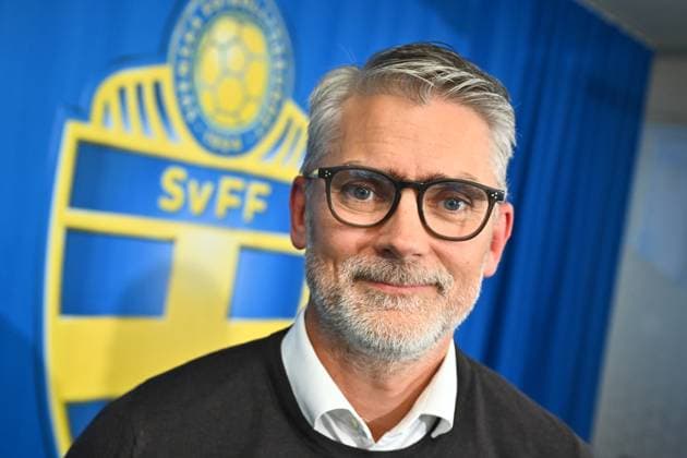 STOCKHOLM, SWEDEN 20251006 Niclas CarlnÃ n new general secretary of the Swedish Football Association during a press conference at the Swedish Football Association s office in Solna STOCKHOLM SWEDEN x10090x  Copyright: xClaudioxBresciani TTx NICLAS CARLNEN NEW GENERAL SECRETARY OF THE FOOTBALL ASSOCIATION