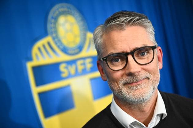 STOCKHOLM, SWEDEN 20251006 Niclas CarlnÃ n new general secretary of the Swedish Football Association during a press conference at the Swedish Football Association s office in Solna STOCKHOLM SWEDEN x10090x  Copyright: xClaudioxBresciani TTx NICLAS CARLNEN NEW GENERAL SECRETARY OF THE FOOTBALL ASSOCIATION