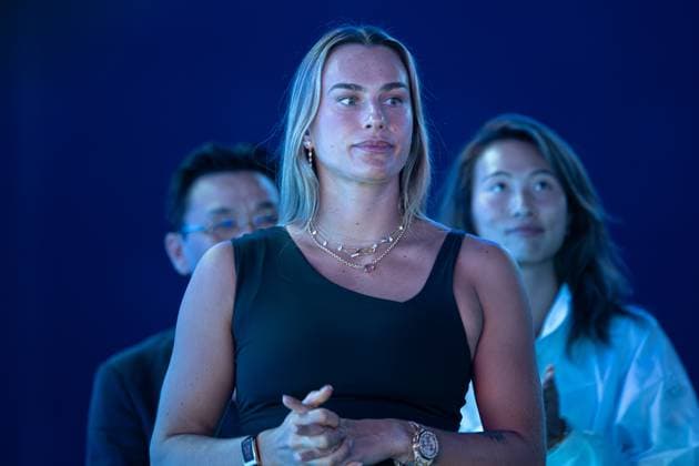 (251006) -- WUHAN, Oct. 6, 2025 -- Belarusian tennis player Aryna Sabalenka attends the opening ceremony of the 2025 Wuhan Open tennis tournament in Wuhan, capital of central China s Hubei Province, Oct. 6, 2025. ) (SP)CHINA-WUHAN-TENNIS-WUHAN OPEN-OPENING CEREMONY (CN) XiaoxYijiu 