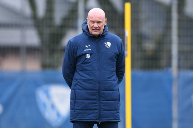 Soccer 1 Bundesliga Training VfL Bochum on 06 10 2025 at the training ground at the Vonovia Ruhrstadion in Bochum Uwe Rösler Coach Head Coach Bochum xRx