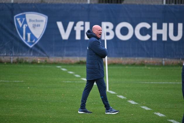Coach Uwe Rösler VfL Bochum 06 10 2025, Football 2 Bundesliga, Season 2025 2026, Training VfL Bochum Bochum North Rhine-Westphalia Germany Team2