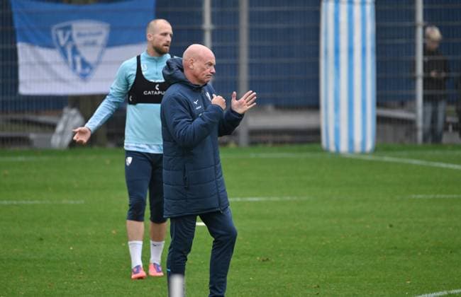 Coach Uwe Rösler VfL Bochum 06 10 2025, Football 2 Bundesliga, Season 2025 2026, Training VfL Bochum Bochum North Rhine-Westphalia Germany Team2