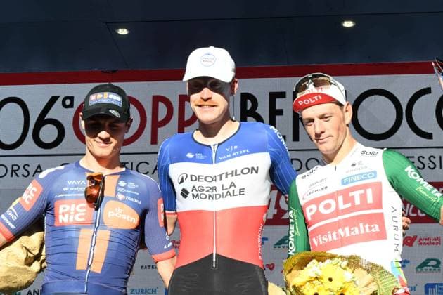 06-10-2025 Coppa Bernocchi; 2025, Decathlon - Ag2r La Mondiale; 2025, Picnic - Postnl; 2025, Polti - Visit Malta; Godon, Dorian; Andresen Lund, Tobias; Lonardi, Giovanni; Legnano; 