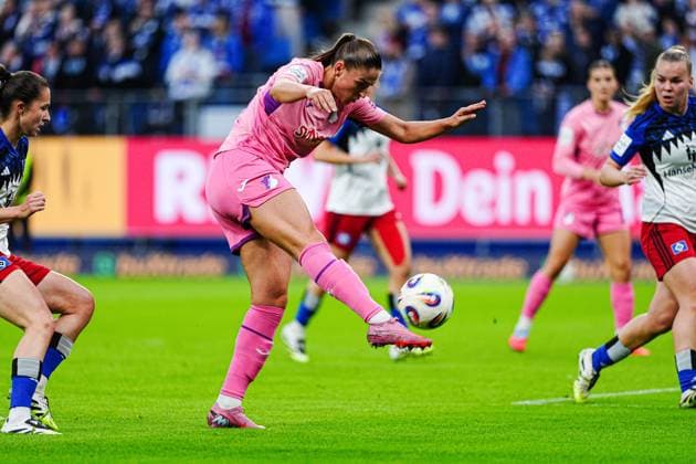 Goal shot Goal chance Melissa Koessler TSG 1899 Hoffenheim, 25 GER, Hamburger SV vs TSG 1899 Hoffenheim, Women, Football, 1 Bundesliga, Matchday 5, Season 2025 2026, 06 10 2025 GER, Hamburger SV vs TSG 1899 Hoffenheim, Women, Football, 1 Bundesliga, Matchday 5, Season 2025 2026, 06 10 2025 Hamburg Copyright: xEibner-Pressefoto MarcelxvonxFehrnx EP_MFN