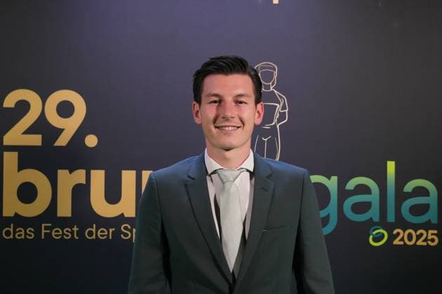Football Austria Das Fest Der SpielerInnen, 29 Bruno Gala at the Globe Wien Marx Halle Vienna, Austria Mark Grosse SV Oberbank Ried, nominated for the Player of the 2 League category Copyright: xLukasxBierederx