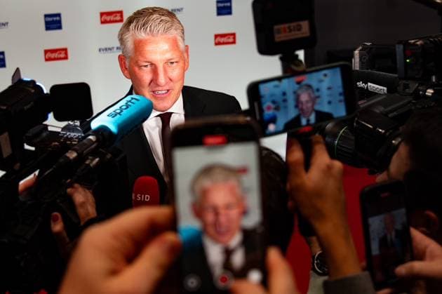 Dortmund on October 6, 2025 HALL OF FAME Award Ceremony 2025 at the German Football Museum v ,l , very popular man, Bastian Schweinsteiger in an interview Copyright: JoaquimxFerreira