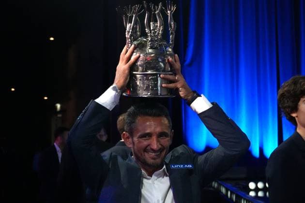 Football Austria The Players Festival, 29 Bruno Gala at the Globe Vienna Marx Halle Vienna, Austria Ronivaldo Blau Weiß Linz, winner of the Admiral Bundesliga Player of the Season category Copyright: xLukasxBierederx