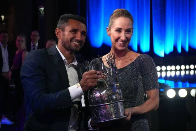 Football Austria The Players Festival, 29 Bruno Gala at the Globe Vienna Marx Halle Vienna, Austria Ronivaldo Blau Weiß Linz, winner of the Admiral Bundesliga Player of the Season category Copyright: xLukasxBierederx