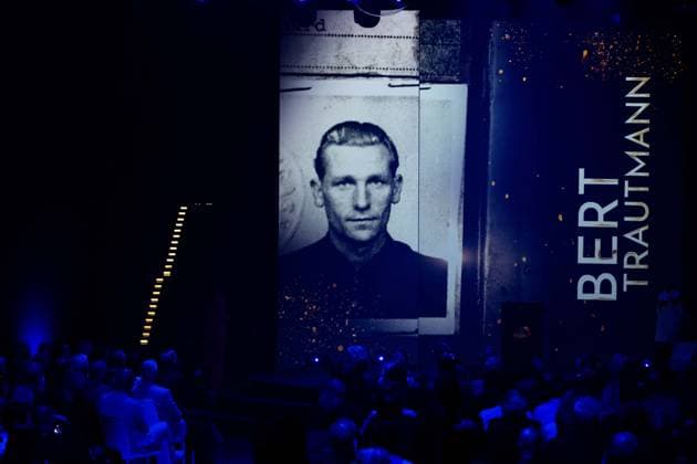 Honor for Bert TRAUMANN Posthumous HALL OF FAME Award Ceremony 2025 on 06 10 2025 at the German Football Museum in Dortmund Germany Â