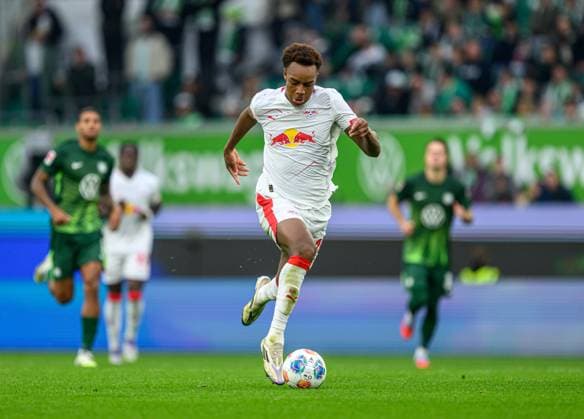 Leipzigs Assan Ouedraogo Soccer 1 Bundesliga, Matchday 5 VFL Wolfsburg RB Leipzig 0 1 27 September 2025 Wolfsburg, Volkswagen Arena VFL Wolfsburg RB Leipzig 0 1