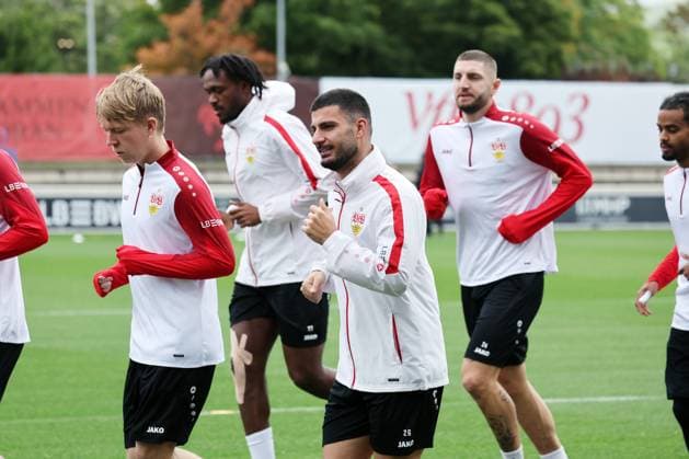 07 10 25 VfB Stuttgart Training Germany, Stuttgart, 07 10 2025, Football, Bundesliga, VfB Stuttgart Training Deniz Undav