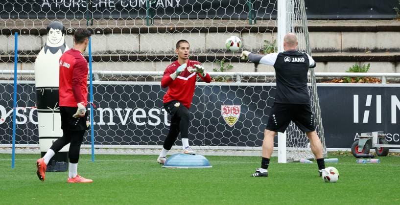 07 10 25 VfB Stuttgart Training Germany, Stuttgart, 07 10 2025, Football, Bundesliga, VfB Stuttgart Training Ioannis Kechlimparis