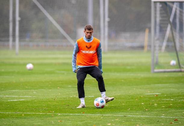 Soccer, Men, Season 2025 26, 2 Bundesliga, Hertha BSC, Training, Michael Cuisance Hertha BSC , 07 10 2025, Copyright: xSebastianxRäppold MatthiasxKochx