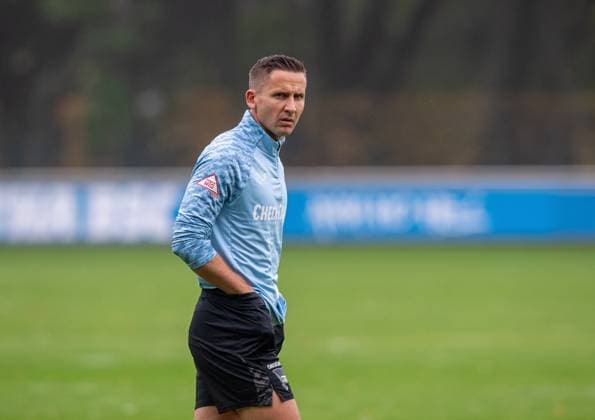 Soccer, Men, Season 2025 26, 2 Bundesliga, Hertha BSC, Training, Paul Seguin Hertha BSC , 07 10 2025, Copyright: xSebastianxRäppold MatthiasxKochx