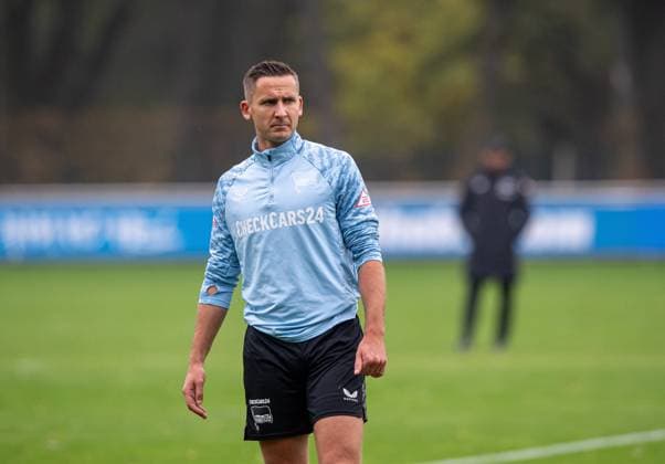 Soccer, Men, Season 2025 26, 2 Bundesliga, Hertha BSC, Training, Paul Seguin Hertha BSC , 07 10 2025, Copyright: xSebastianxRäppold MatthiasxKochx