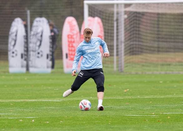 Soccer, Men, Season 2025 26, 2 Bundesliga, Hertha BSC, Training, Julian Eitschberger Hertha BSC , 07 10 2025, Copyright: xSebastianxRäppold MatthiasxKochx