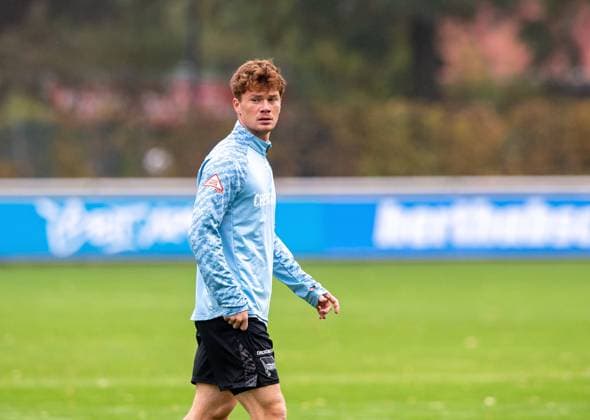 Soccer, Men, Season 2025 26, 2 Bundesliga, Hertha BSC, Training, Sebastian Grönning Hertha BSC , 07 10 2025, Copyright: xSebastianxRäppold MatthiasxKochx