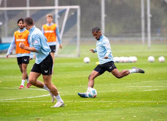 Soccer, Men, Season 2025 26, 2 Bundesliga, Hertha BSC, Training, f l Paul Seguin Hertha BSC , Jeremy Dudziak Hertha BSC , 07 10 2025, Copyright: xSebastianxRäppold MatthiasxKochx