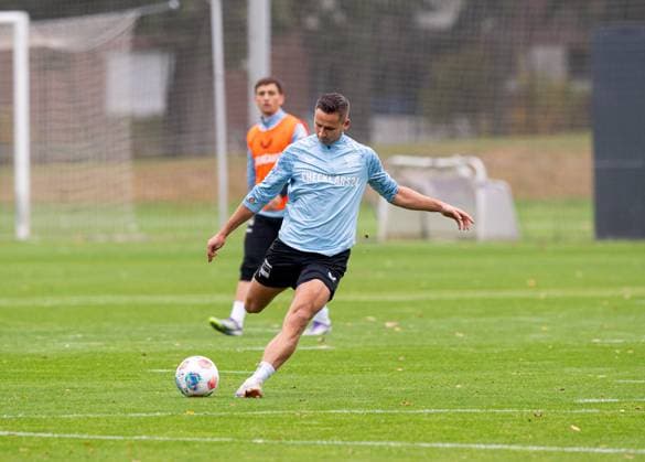 Soccer, Men, Season 2025 26, 2 Bundesliga, Hertha BSC, Training, Paul Seguin Hertha BSC , 07 10 2025, Copyright: xSebastianxRäppold MatthiasxKochx